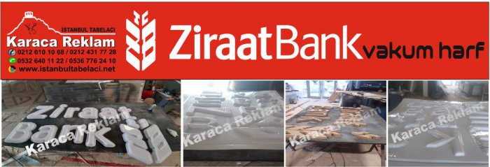 ziraat bankası tabelası vakum harf banka tabelası vakum kubik balon şişme harf kraca reklam istanbul
