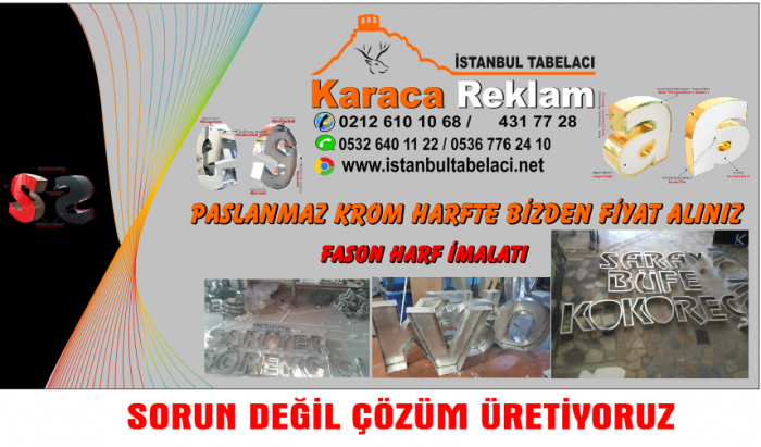  Kutu Harf, tabela, reklam, ajans, konya, fason, fason krom harf, fason krom harf imalat, krom, krom
