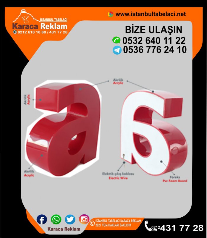 FASON HARF İMALATI FASON TABELA İMALATI FSON REKLAMCI FASOM REKLAM İŞLERİ YAPAN FİRMA