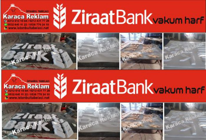 ziraat bankası tabelası vakum harf banka tabelası vakum kubik balon şişme harf kraca reklam istanbul