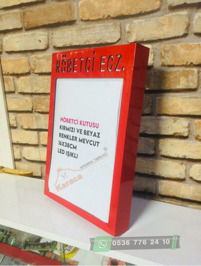 Eczane nöbetçi kutusu ışıklı eczane tabelaları