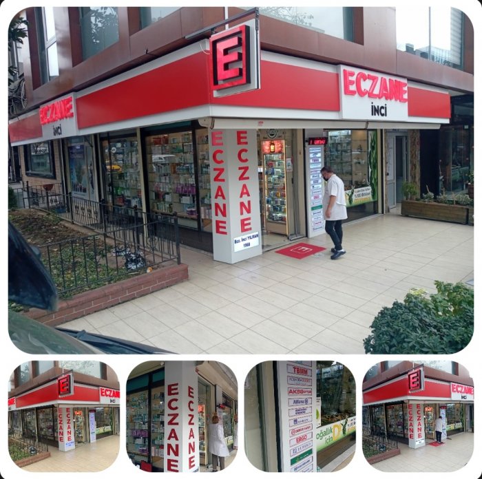 İstanbul tabelacı Karaca reklam eczane tabelası Mecidiyeköy inci